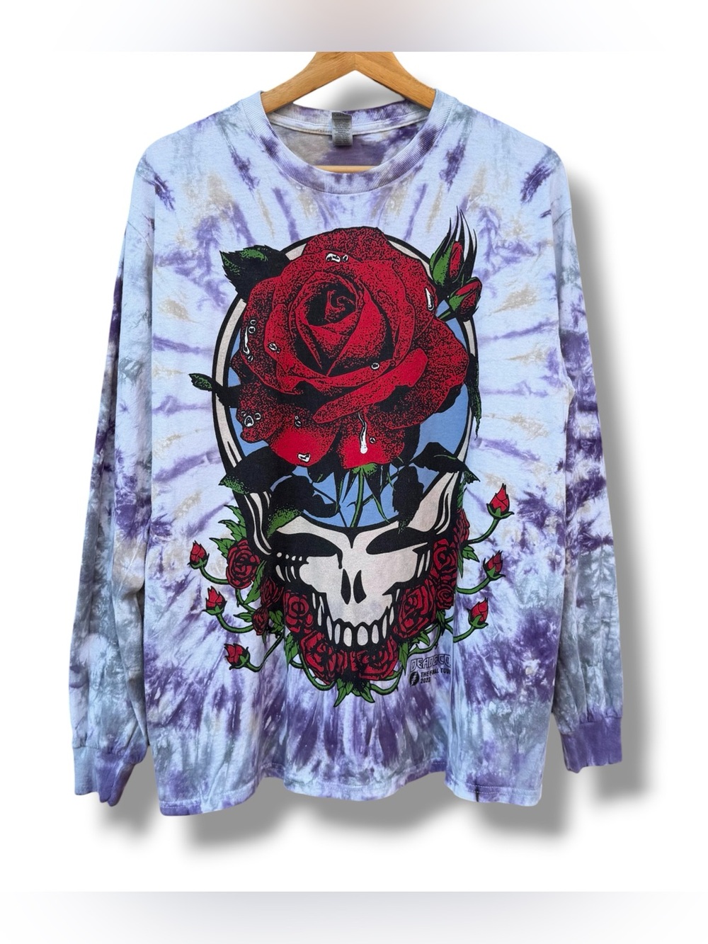 Dead & Company 2023 Summer Tour Long Sleeve T-Shirt Size Large Tie Dye Grateful